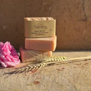 SAPONE NATURALE ALLA ROSA E GERME DI GRANO
